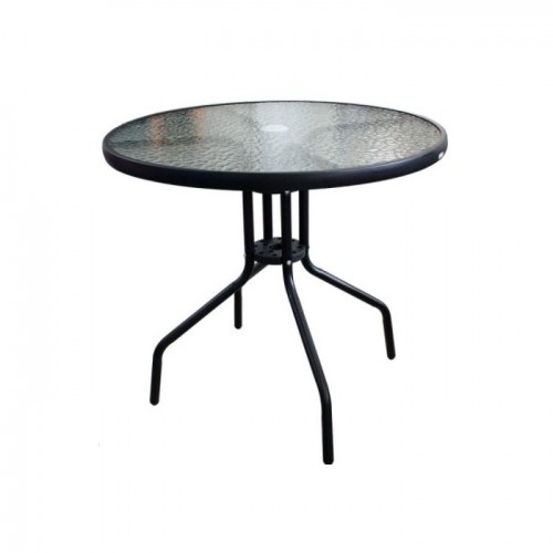 Baštenski set sto Porto fi 80cm i Dve sive stolice 