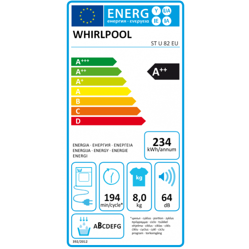 Mašina za sušenje veša Whirlpool ST U 82 EU