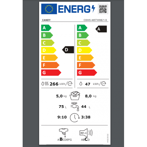 Candy CSWS 485TWME 1S mašina za pranje i sušenje veša  