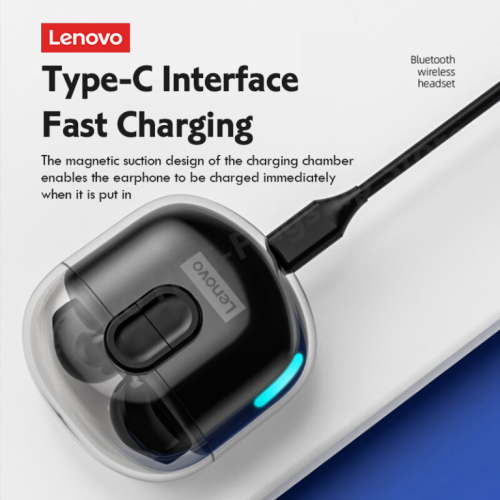 Bluetooth slusalice Lenovo LivePods LP12 crne