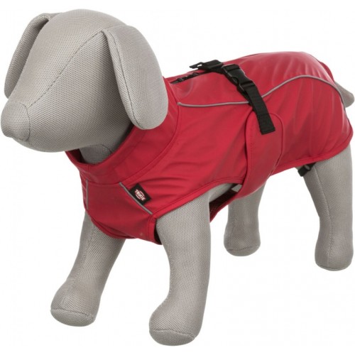 Kišni mantil za pse Vimy crvena leđa 70cm