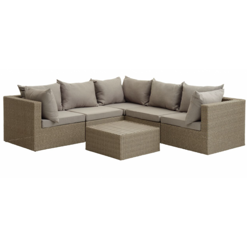 Lounge garnitura Ravandip  5 osoba natur