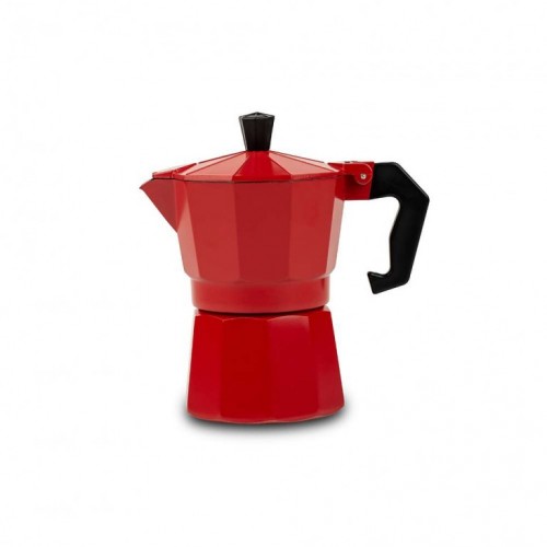 Džezva za espresso kafu 3 šoljica 150ML crvena 