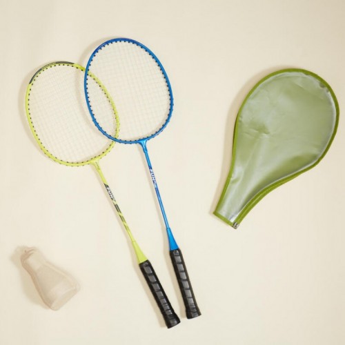 Komplet reketa za Badminton Fun set žuto plavi