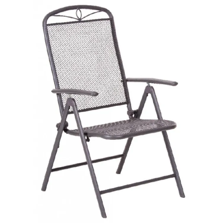 Baštenska garnitura sa 4 podesive stolice Baštenska garnitura sa 4 podesive stolice