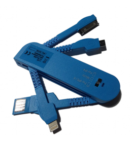 USB punjač univerzalni za mobilne plavi