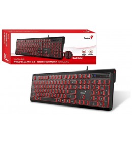 Genius SlimStar 260,BLK+RED,USB,SER