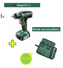 Aku bušilica Bosch EasyDrill 12 + World cup set pribora GRATIS