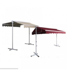 Aluminijumska profesionalna mobilna tenda 350x300 cm bordo