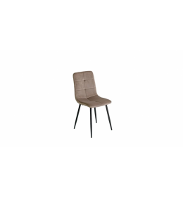 Trpezarijska stolica 1225 Bez /Crne metalne noge