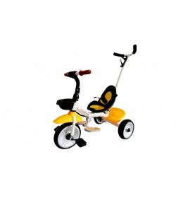 Dečiji tricikl sa ručicom za guranje model 429 Žuta