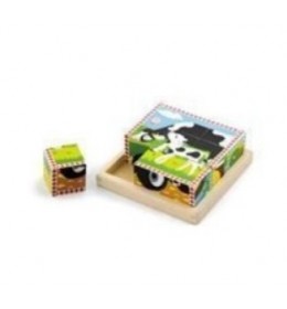 Drvene kocke (puzzle) farma 6 kom