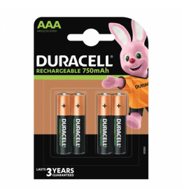 Duracell AAA 1/ 4 1.2V 750mAh Ni-MH punjiva baterija pakovanje 4kom
