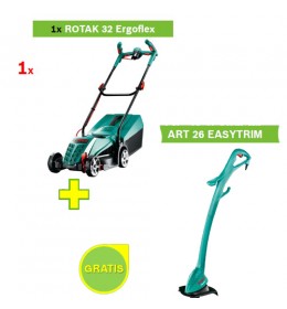 Električna kosilica za travu Bosch Rotak 32 ErgoFlex + Trimer Bosch ART 26 EASYTRIM Gratis