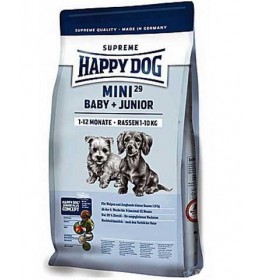 Hrana za štence Happy Dog Mini Baby & Junior 29 pak. 4kg + 1kg GRATIS