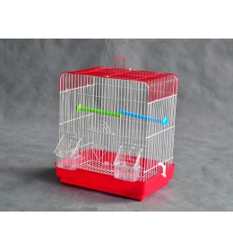 Kavez za ptice W202 bela i crvena