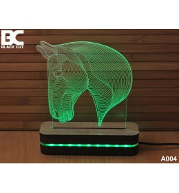 3D lampa Konj crveni