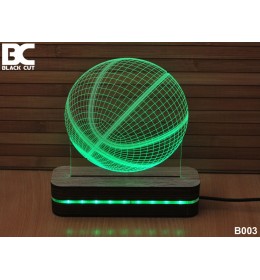 3D lampa Košarkaška lopta zelena