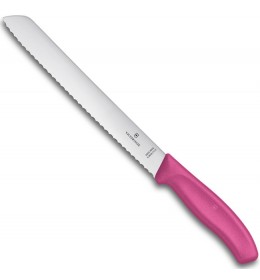 Victorinox nož za hleb 21 cm roze