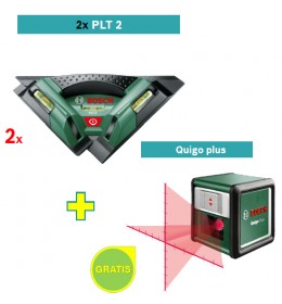 Laser za pločice Bosch PLT 2 + Laser za ukrštene linije Bosch Quigo 2