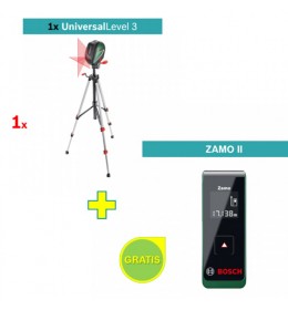 Laser za ukrštene linije Universal Level 3 + Bosch Zamo II
