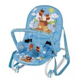 Ležaljka ljuljaška za bebe Top Relax Blue Adventure
