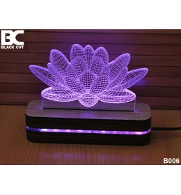 3D lampa Lotus toplo beli