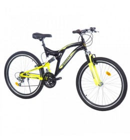 Mountin bike Factor 600 26in 18 crna-neon žuta