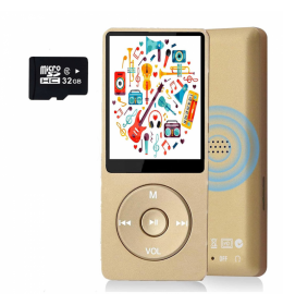 MP3 Player Bluetooth 32GB zlatni