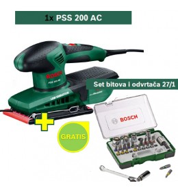 Vibraciona brusilica Bosch PSS 200 AC + Set bitova i odvrtača 27/1