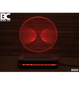 3D lampa Vrtlog crveni