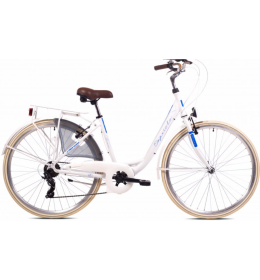 Bicikl City Bike Diana s 6 speed belo plavo