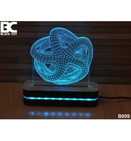 3D lampa Zvezda plava
